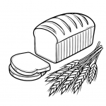 Loaf of Bread with Cut Bread Slices and Ears of Wheat 🍞🌾