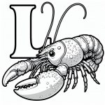Lobster with Letter L 🦞🔠