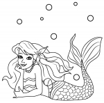 Mermaid Lying Down Daydreaming 🧜‍♀️💭🌊
