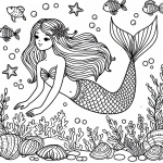 Mermaid in the Sea with Fish 🧜‍♀️🌊🐠