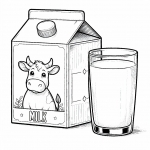 Glass of Milk with Milk Container 🥛🍼
