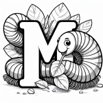 Millipede, with Letter M 🐛🔠