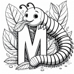 Millipede, with Letter M 🐛🔠