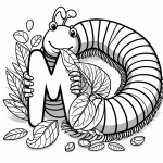 Millipede, with Letter M 🐛🔠