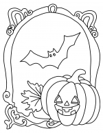 Mirror Bat and Pumpkin Halloween 🎃🦇