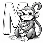 Monkey with Letter M 🐒🔠