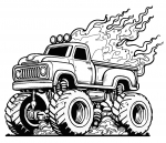 Monster Truck on Fire 🚒🔥🏁
