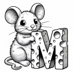 Mouse with Letter M 🐭🔠