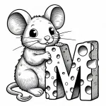 Mouse with Letter M 🐭🔠