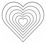 Nested Hearts with Layered Design ❤️✨💖