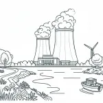 Nuclear Power Plant next to River 🏭🏞️