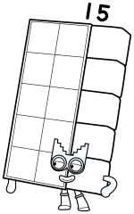 Numberblock 15: The Stealthy Step Squad Agent 🕵️‍♀️📐🔢