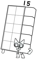 Numberblock 15: The Stealthy Step Squad Agent 🕵️‍♀️📐🔢