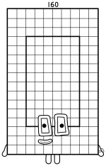 Numberblock 160: The Friendly Math Castle with a Calm Face 🏰🔢😊