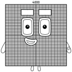 Numberblock 4000: Friendly Green Giant with a Smile 🟢😊🔢
