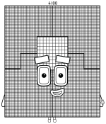 Numberblock 4100 with a Hundred Block Head 🔢💚
