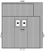Numberblock 4600 with a Playful Face and Bold Corner Accent 🔢🎨
