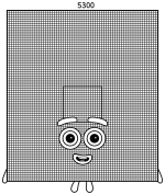 Numberblock 5300 Tiled Wall 🧱🔢✨