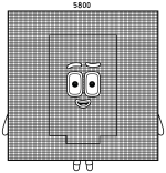 Numberblock 5800 Geometric Giant 🟦🌸✨