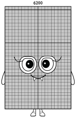 Numberblock 6200 Giant Grid Monster 🧱👹✨
