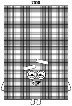 Numberblock 7000 Giant Math Friend 🔢✨🎓