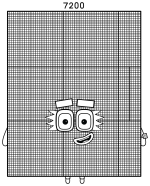 Numberblock 7200 Giant Math Character 🔢✨🌈