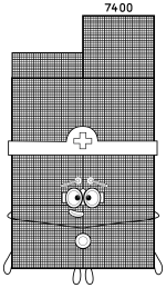 Numberblock 7400 Mathematical Giant 🔢✨🏗️