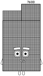 Numberblock 7600 Step-Shaped Friend 🔢✨🌟