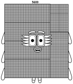 Numberblock 5600 Geometric Giant 🔢✨🏗️
