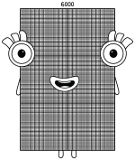 Numberblock 6000 Mathematical Giant 🔢✨🤩
