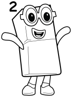 Numberblock Two is a cheerful number who loves pairs and dancing! 🎶💃