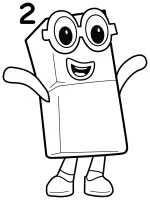 Numberblock Two is a cheerful number who loves pairs and dancing! 🎶💃