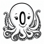 Octopus with Letter O 🐙🔠
