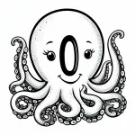 Octopus with Letter O 🐙🔠