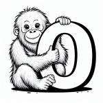 Orangutan with Letter O 🦧🔠