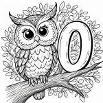 Owl with Letter O 🦉🔠