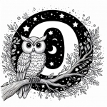 Owl with Letter O 🦉🔠