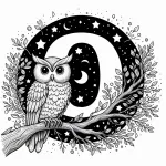 Owl with Letter O 🦉🔠