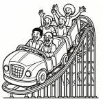 People in Rollercoaster Car 👫🎢