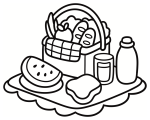  Picnic Basket with Nice Foods for a Cozy Lunch🧺🍉🥪