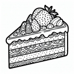 Piece of Cake with Strawberry 🍰🍓