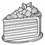 Piece of Cake with Strawberry 🍰🍓
