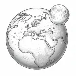 Planet Earth and Moon 🌍🌙