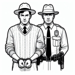 A Policeman Holding a Thief by the Arm 👮‍♂️🤝