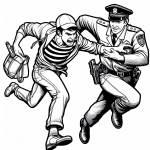 A Police Officer Catching a Thief 👮‍♂️🏃‍♂️