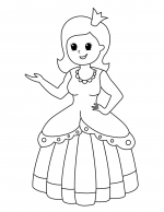 Princess in Dress with Crown 👑👗✨💫
