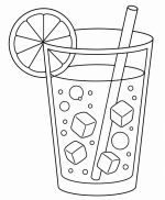 Refreshing Lemonade Glass with Ice 🍋🥤🧊