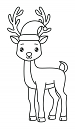 Reindeer with Santa