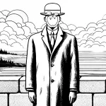 Painting The Son of Man by René Magritte 1964 🍏🎨