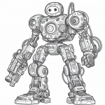 Robot with Weapon 🤖🔫